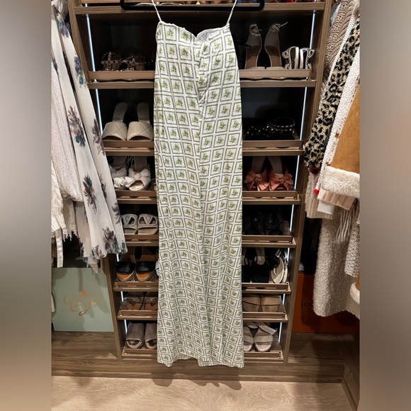 CAROLINE CONSTAS White Diamond Palm Kaia Dress - Picture 9 of 9